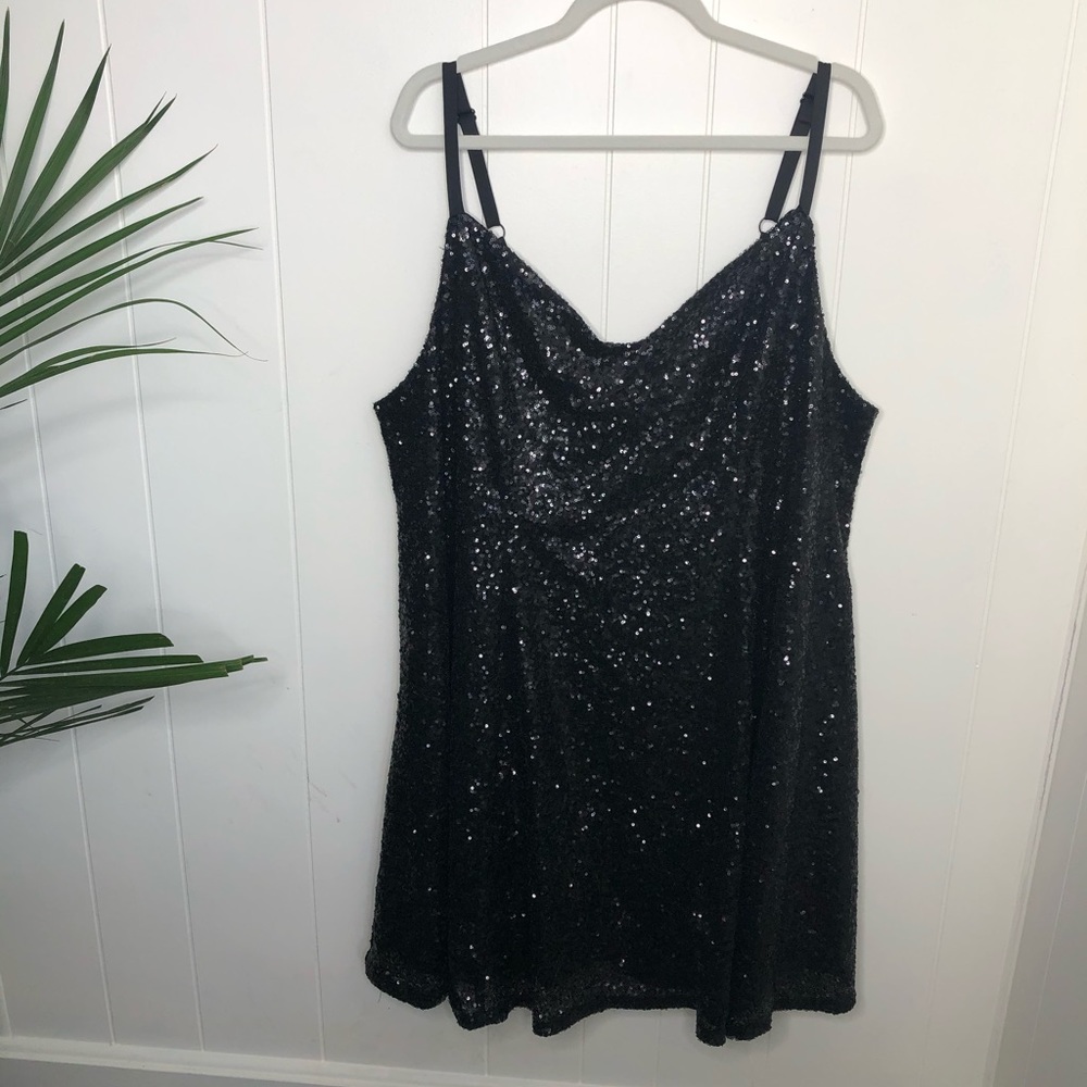 Torrid Sequined Spaghetti Strap Dress